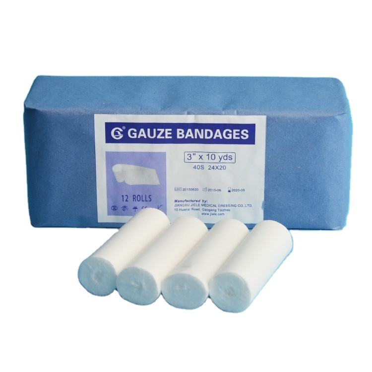 High Absorbent and Soft Cotton Gauze Bandage for Medical Dressing