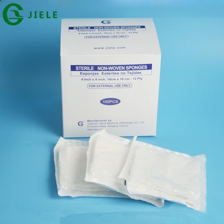 Medical Consumable Medical Dressing Absorbent Medical Non Woven Swab for Hospital and Nursing