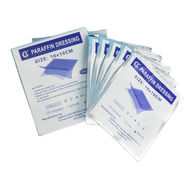High Quality Medical Sterile Paraffin Gauze Swab for Wound Dressing